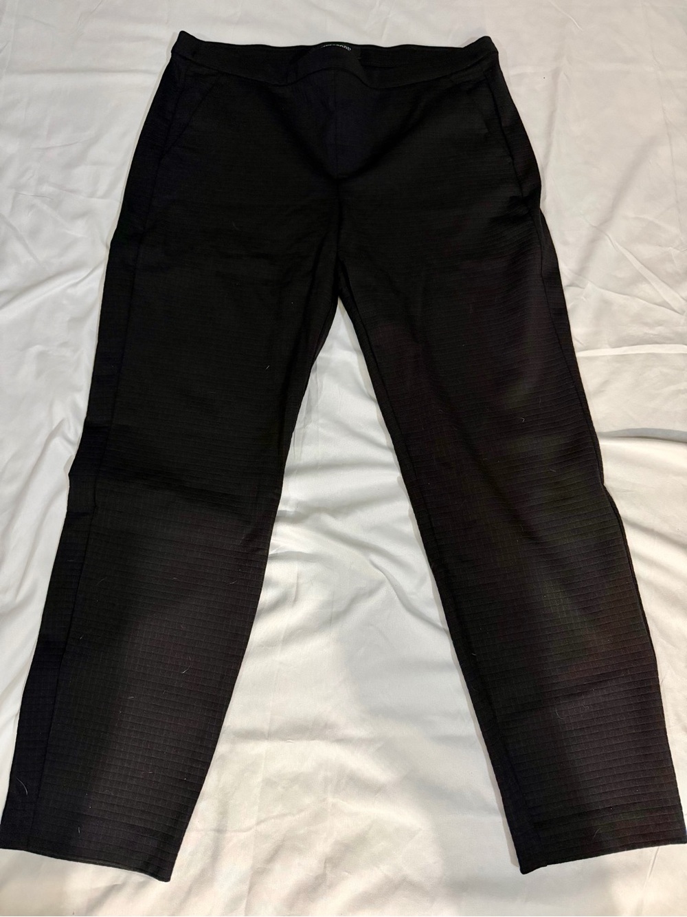 Liverpool Ladie’s Black Stretch Dress Pants With Geometric Pattern Size 14/32